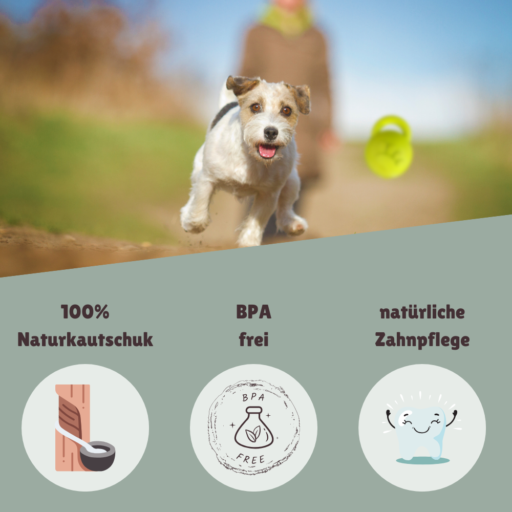Spielball Pfötchen - 100% Naturkautschuk